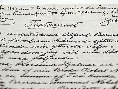 Premieră. Testamentul lui Alfred Nobel, expus în public 2 article_430487_2.jpg