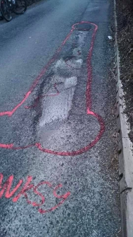 „Penis graffiti“ - motivul pentru care au astupat găurile din asfalt! 5 article_434470_5.jpg