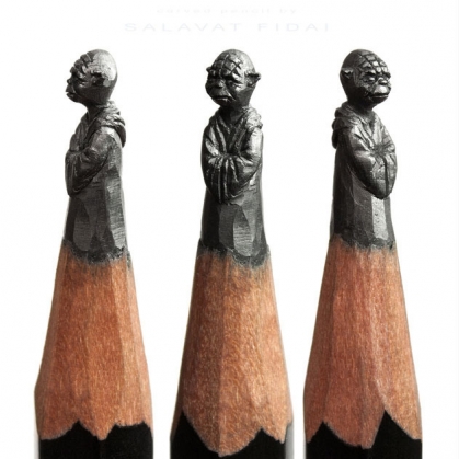 Sculpturi în miniatură, în mine de creion! Galerie foto! 11 sc yoda_192035.jpg