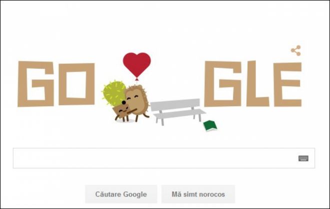 Google Doodle Valentines  Day 2016 arici si cactus1_204944.J