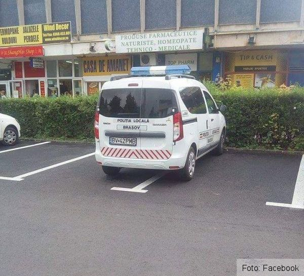 BRAȘOV. Poliția Locală a fost prinsă în ofsaid! (FOTO) 2 politialocalaofsaid.jpg