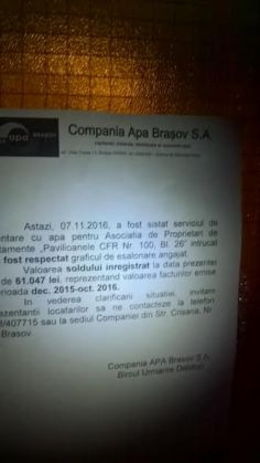 BRAȘOV. Un bloc întreg a fost debranșat ieri de Compania Apa 5 craiter_224976.jpg