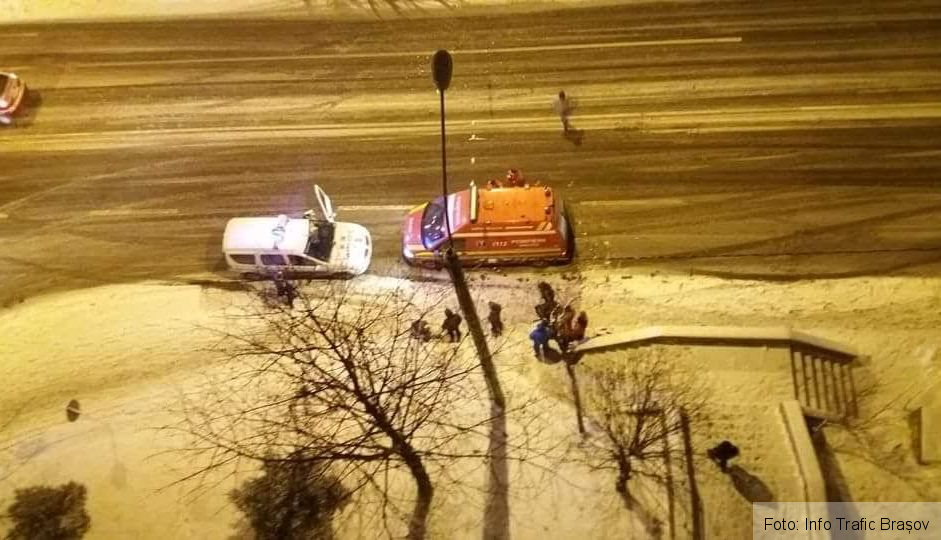 BRAŞOV. Pieton accidentat de un autoturism, la Făget! A ajuns la spital, alături de victima de pe Carpaţilor (FOTO) 3 accidentcarpatilor_3.jpg