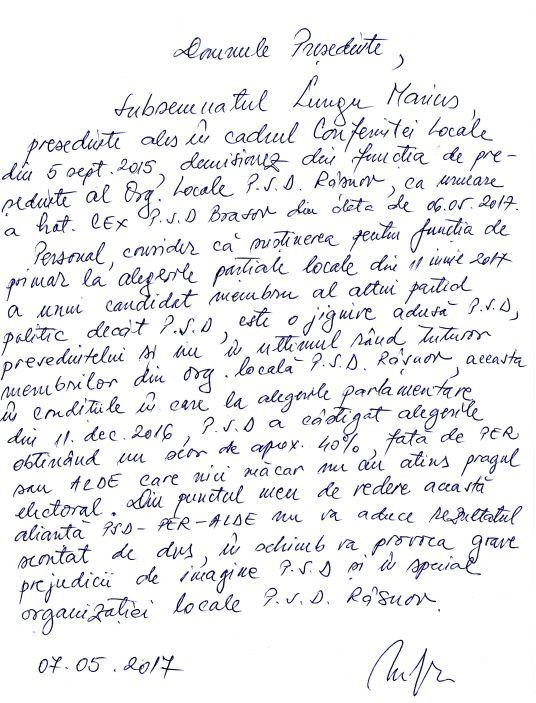 Președintele PSD Râșnov, Marius Lungu, demisionează din funcție și va candida independent la Primărie! 2 img.jpg