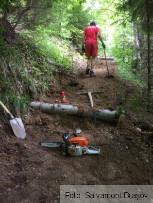 BRAŞOV. Scări pentru turiştii care merg spre Pietrele lui Solomon (FOTO) 3 scari salvamont 2_238747.jpg