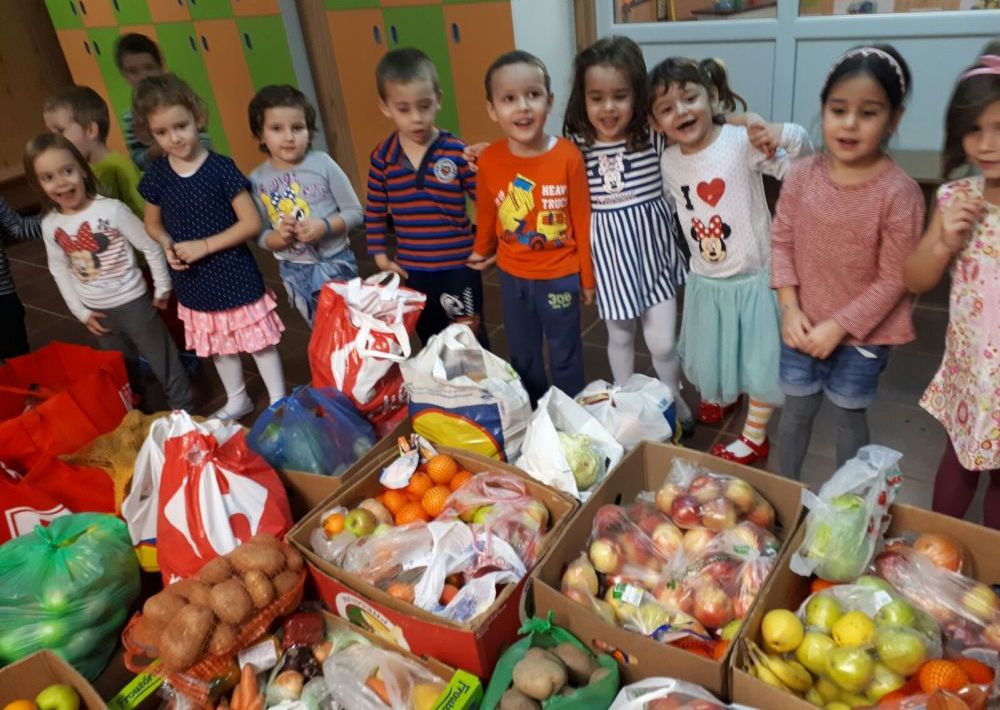 VOLUNTARIAT. „Juniorii” Grădiniței nr. 26 Brașov au donat peste 600 kg de fructe și legume! GALERIE FOTO... 7 gradi11.jpg
