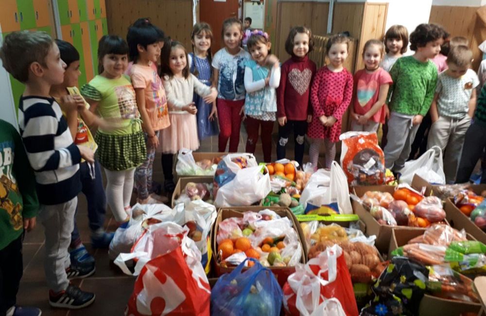 VOLUNTARIAT. „Juniorii” Grădiniței nr. 26 Brașov au donat peste 600 kg de fructe și legume! GALERIE FOTO... 2 gradi_3.jpg