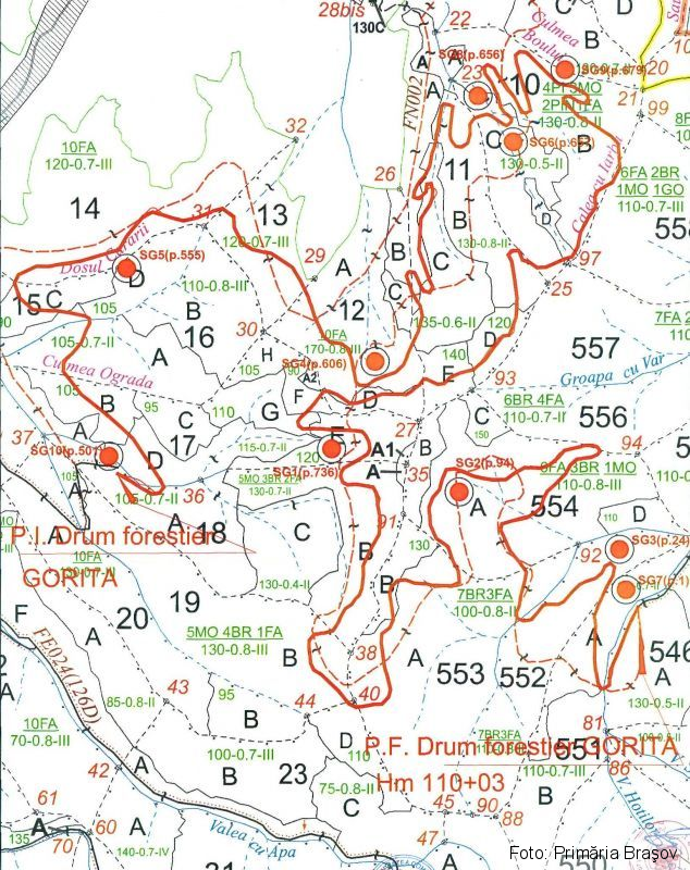 BRAŞOV. Drum forestier nou, construit cu fonduri europene 2 harta-gorita.jpg