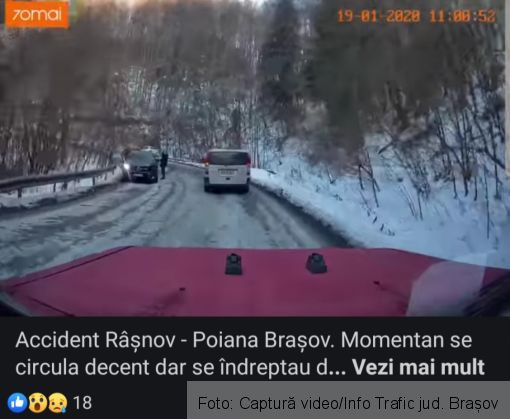 BRAȘOV. Accident între patru autoturisme, la ieșire din Poiană (FOTO) 3 20200119_115704_277177.jpg