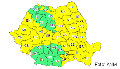 BRAŞOVUL, vizat de două atenţionări meteorologice succesive, de tip Cod Galben 2 anm2.png