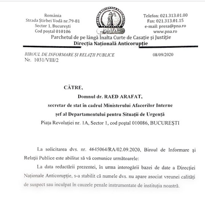 Raed Arafat și... DNA! Secretarul de stat în Ministerul de Interne a demonstrat că este CURAT 2 arafat.png