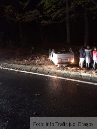 BRAȘOV. Accident pe str. Iuliu Maniu /Autoturism răsturnat pe Drumul Poienii (FOTO) 2 FB_IMG_1603610203955_284060.jpg