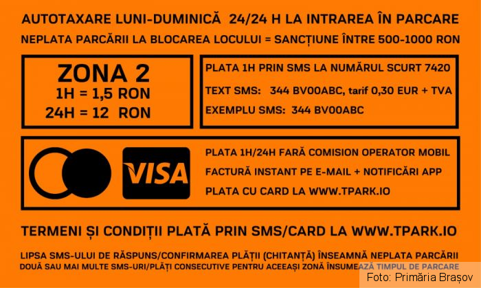 BRAȘOV. Amenzi de până la 1.000 de lei pentru neplata locului de parcare / Tarife noi, de astăzi 3 IMG-20201112-WA0008_284440.jpg