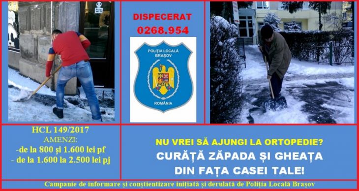 BRAȘOV. Zăpada și gheața din fața casei pot aduce după sine amenzi de până la 2.500 de lei 3 WhatsApp Image 2021-01-12 at 12.21.31_285701.jpeg