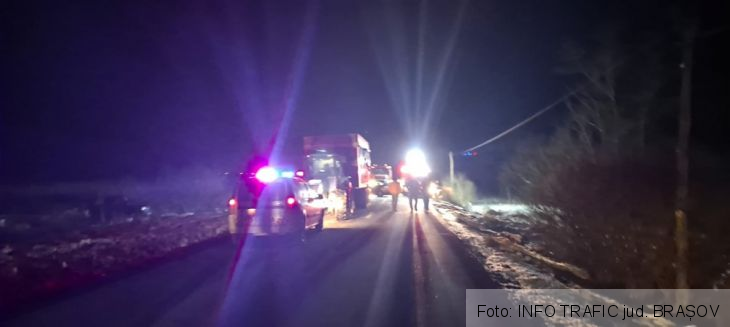 BRAȘOV. Accident cu o victimă, pe DN 1S! Traficul, afectat 2 accident dn 1s 2_285809.jpg