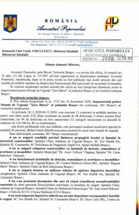 Avocatul Poporului, solicitare către ministrul Sănătății cu privire la spitalele din Brașov 2 Screenshot_20210216-182007_Drive_286441.jpg
