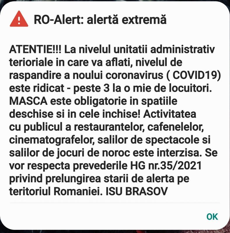 COVID-19. Mesaj RO-ALERT emis de ISU BRAȘOV 2 screenshot-20210310-155947-wirelessemergencyalerts_2.jpg