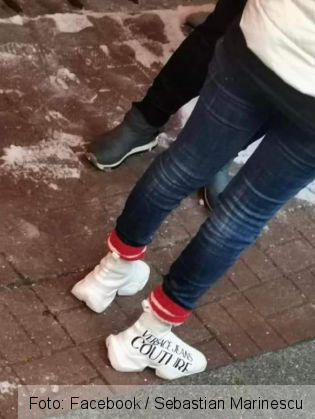 BRAȘOV. Cu „gleznuțele" la vedere, pe pârtie... Mesajul șefului Salvamont 3 FB_IMG_1639844254973_293465.jpg