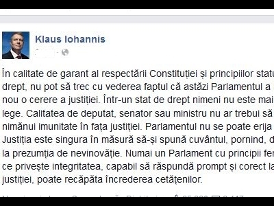UPDATE. Reacția lui Iohannis după votul pentru Șova 1 article_430266_1.jpg