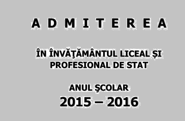 BRAŞOV. Aproape totul despre Admiterea în liceu 2015 1 admitere.jpg