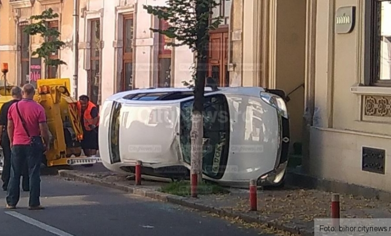 Şi-a „parcat” maşina cu... stil 1 masinacluj.jpg