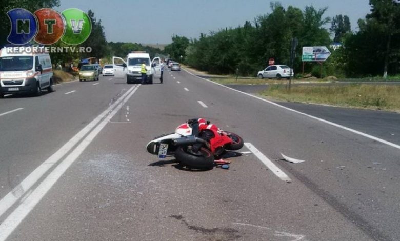 Motociclist rănit într-un accident, la intrare în staţiunea Olimp 1 accidentolimp.jpg