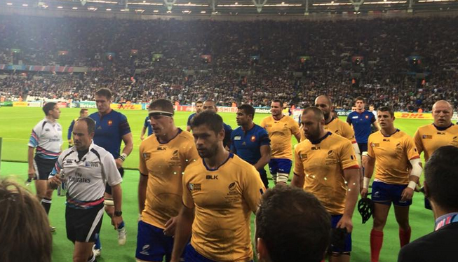 CM de RUGBY 2015. Stejarii au pierdut primul meci din cadrul Cupei Mondiale de Rugby 2015. Cocoșii galici au obținut victoria cu 38 la 11 1 fr.png