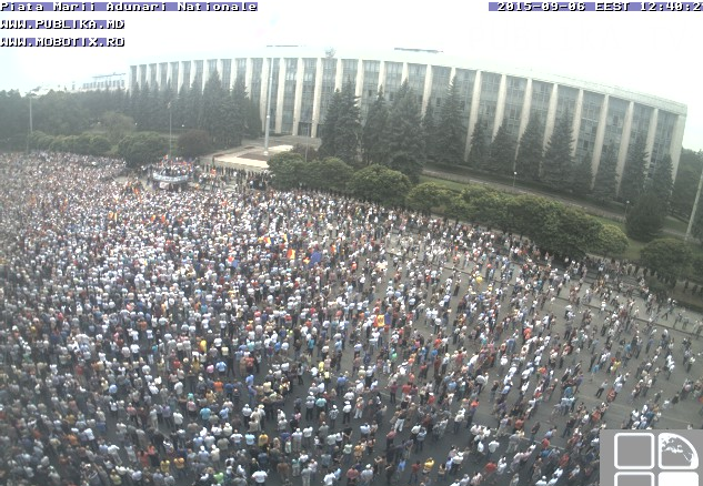 Protest de amploare, la Chișinău, împotriva corupției. Autoritățile susțin că s-ar urmări răsturnarea puterii 1 piaamarechiinu.png