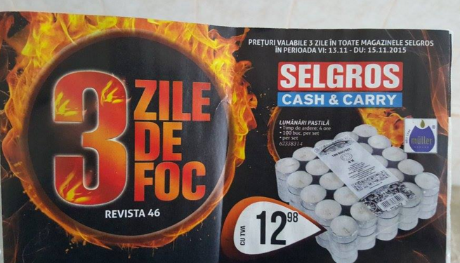 Noua revistă Selgros a revoltat toți românii: Trei zile de foc și super ofertă la lumânări!! 1 selgrosromnia.png