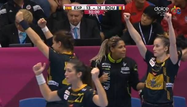 CM de handbal feminin. Spania Ryde de România 1 spania-romania.jpg