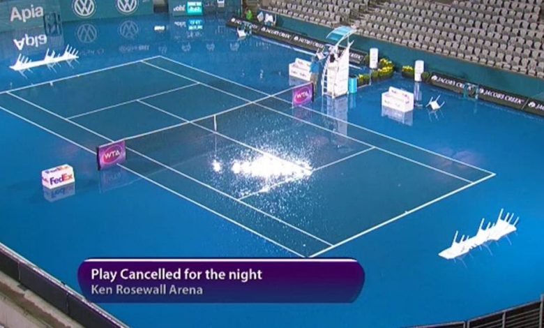 SYDNEY. Semifinala Simona Halep - Svetlana Kuznetsova, amânată pentru mâine 1 ploaiesydney.jpg