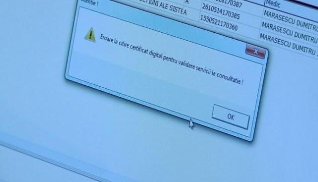 UPDATE. Medicii protestează în faţa CNAS 1 eroarecardmedic.jpg