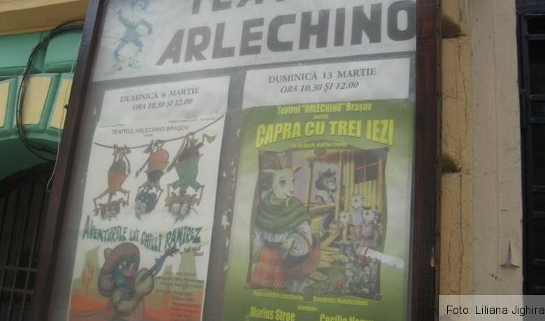 BRAȘOV. Spectacole de teatru pentru copii 1 arlechinomar.jpg