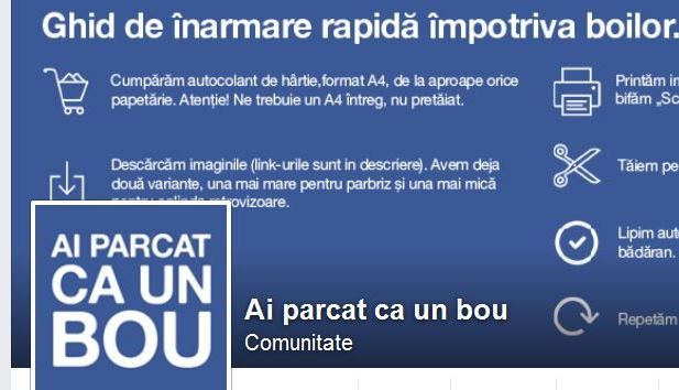 BRAŞOV. Din ciclul „Ai parcat ca un bou” 1 parcatfb.jpg