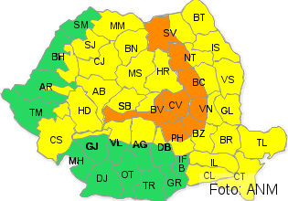 BRAȘOV. ATENȚIE! La noapte, intrăm sub cod portocaliu de ploi!!! 2 codportocaliu.png
