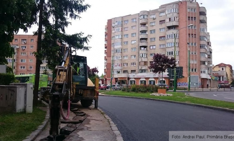 BRAȘOV. Lucrări de reabilitare încheiate, pentru moment, pe strada Toamnei 1 lucraritoamnei.jpg