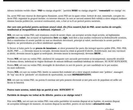 NUL, punct și de la capăt. Campanie anti BLA BLA 1 manifestnul.jpg