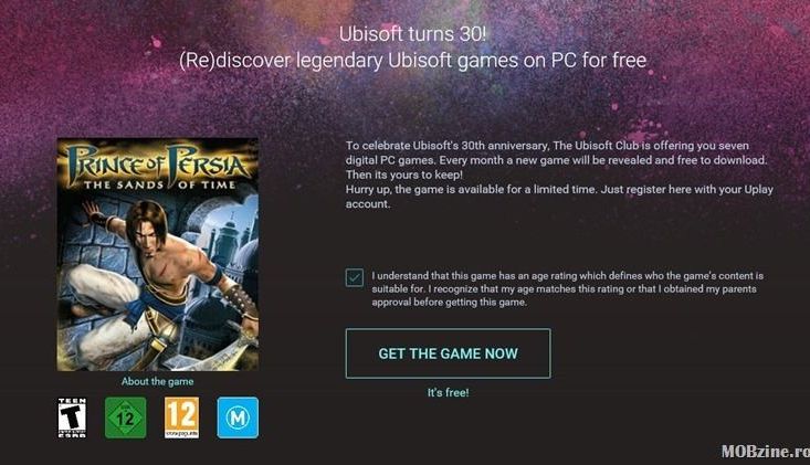 Jocul Prince of Persia Sands of Time, oferit gratuit de Ubisoft 1 princeofpersia.jpg