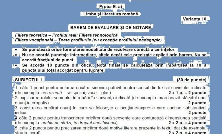 BAC 2016. Baremul de notare la română - real şi tehnologic 1 barem_2.jpg