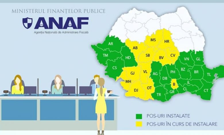 Impozitele vor putea fi plătite cu cardul la ANAF în alte 12 judeţe din România, inclusiv în Braşov 1 hartajudetelor.jpg