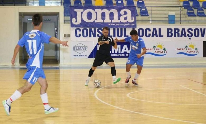 BRAȘOV. FUTSAL. Celta Brașov, test cu Naționala României 1 burciucelta.jpg