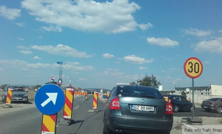 Braşovenii se plâng de circulaţia haotică dinspre Sânpetru către Braşov 1 centurasanpetru.jpg