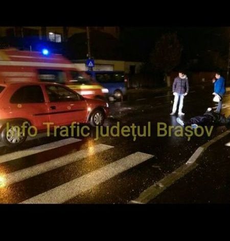BRAŞOV. Două accidente cu trei victime, pe trecerea de pietoni 1 accident-trecere.jpg