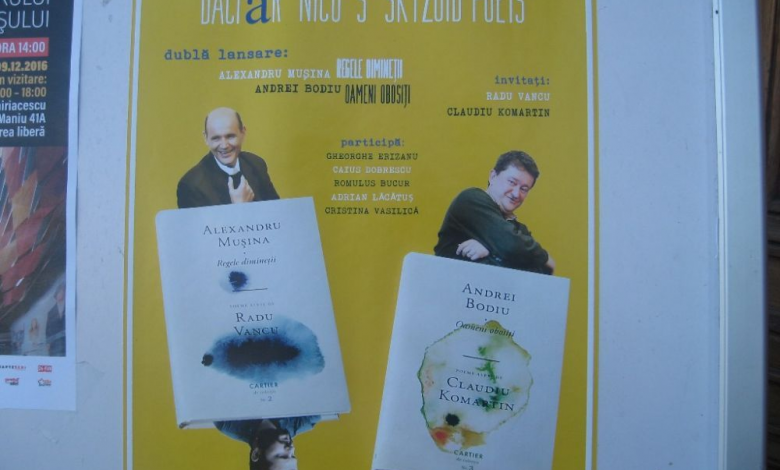 BRAŞOV. Doi poeţi lansează antologiile maeştrilor lor, Bodiu şi Muşina 1 img-4909.jpg