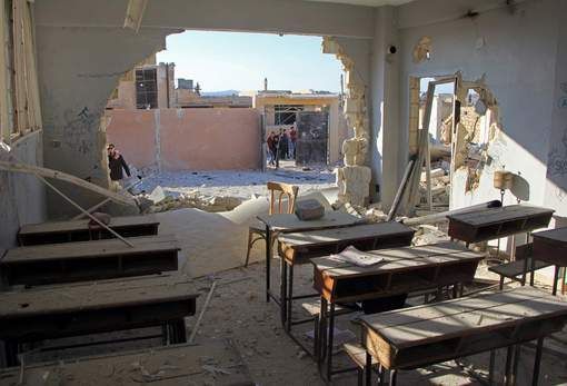 ȘCOALĂ BOMBARDATĂ. 22 de copii și 6 profesori au fost uciși!!! 1 siria_6.jpg