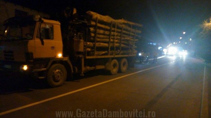 A murit pe şosea fiind strivit de un camion încărcat cu lemne (FOTO) 1 accident pieton 2_224586.jpg