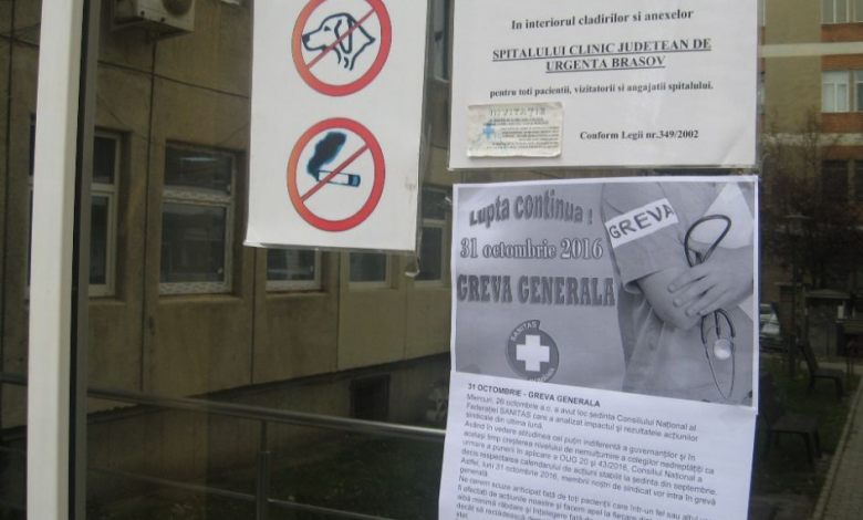 BRAŞOV. Greva din spitale a rămas doar pe afişe 1 img-5577.jpg