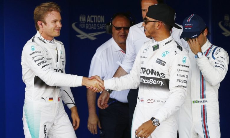 FORMULA 1. Finala pentru titlu. Lewis Hamilton pleacă din pole position la Abu Dhabi 1 rosberg-hamilton.jpg