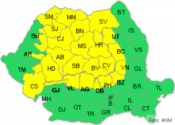 BRAȘOV. Atenție, ANM a emis două atenționări consecutive de ninsori însemnate cantitativ și vânt puternic! S-ar putea forma și polei 1 anm 1 dec_226471.png