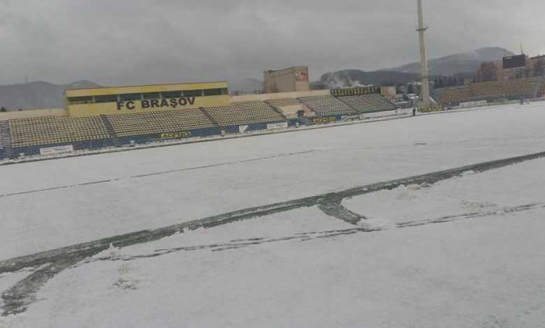 FC BRAȘOV. Derby-ul cu Sepsi Sf. Gheorghe s-ar putea disputa pe zăpadă 1 teren1.jpg
